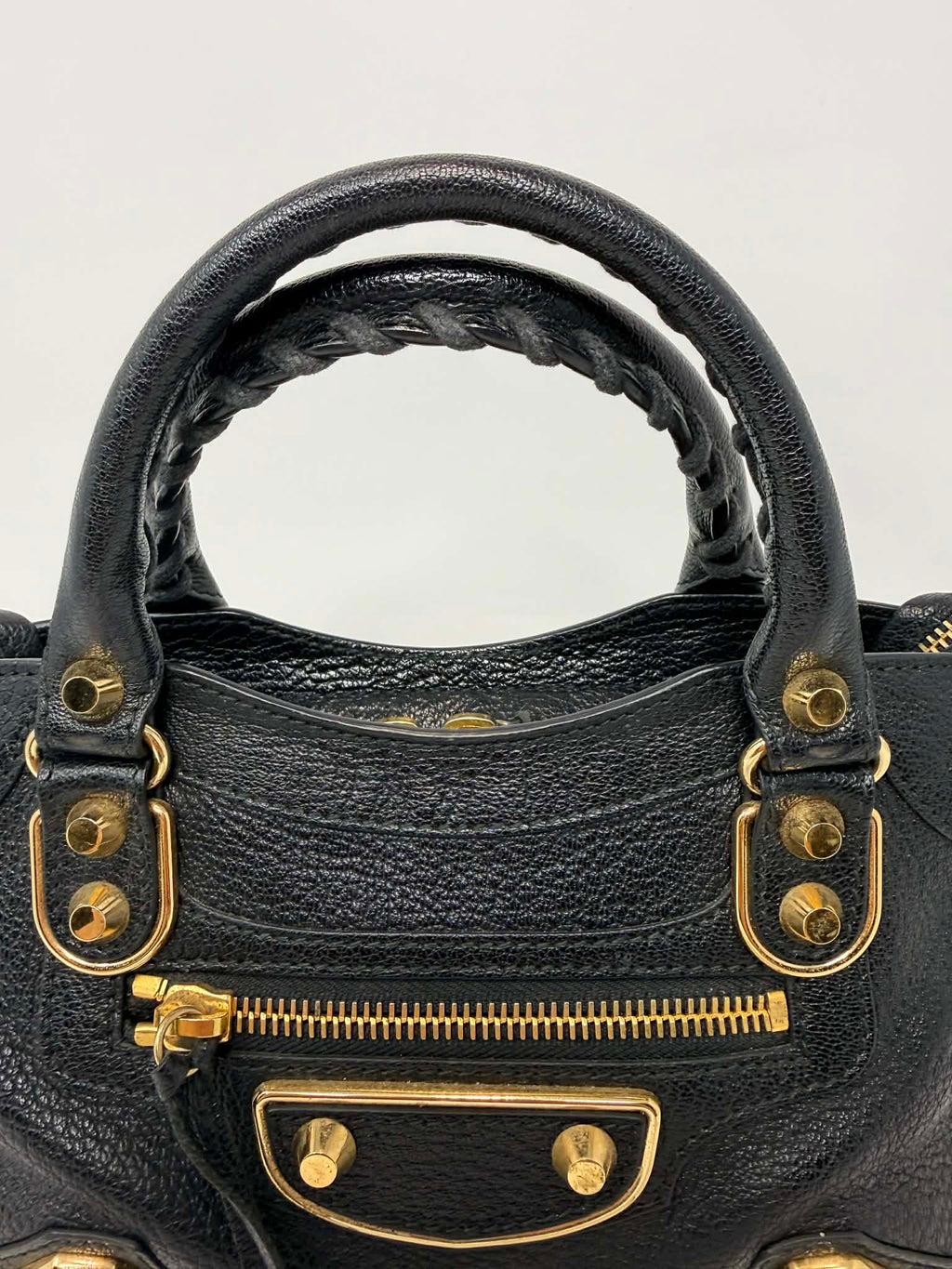 Balenciaga Mini City Bag Black with Mirror