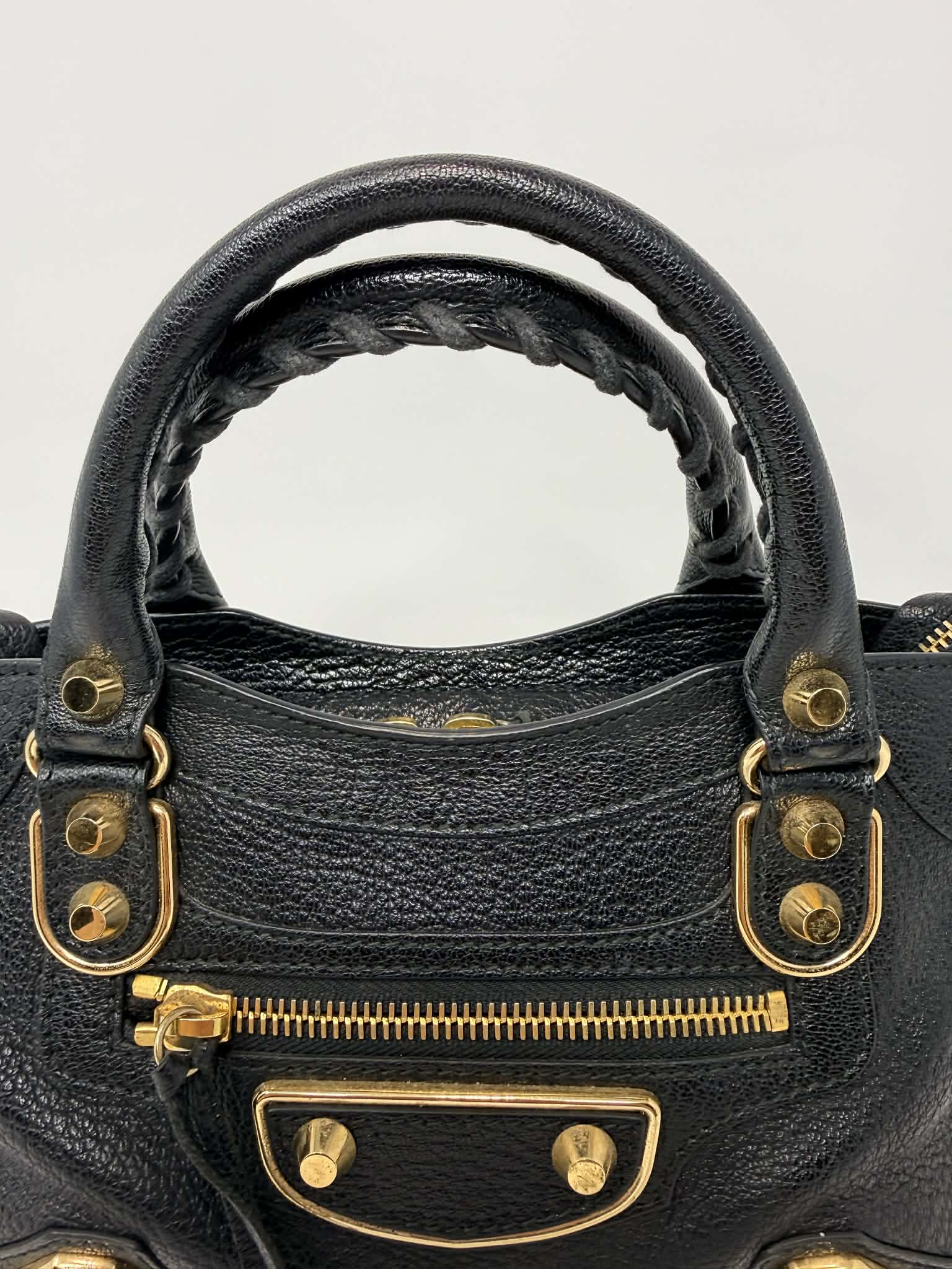 Balenciaga Mini City Bag Black with Mirror