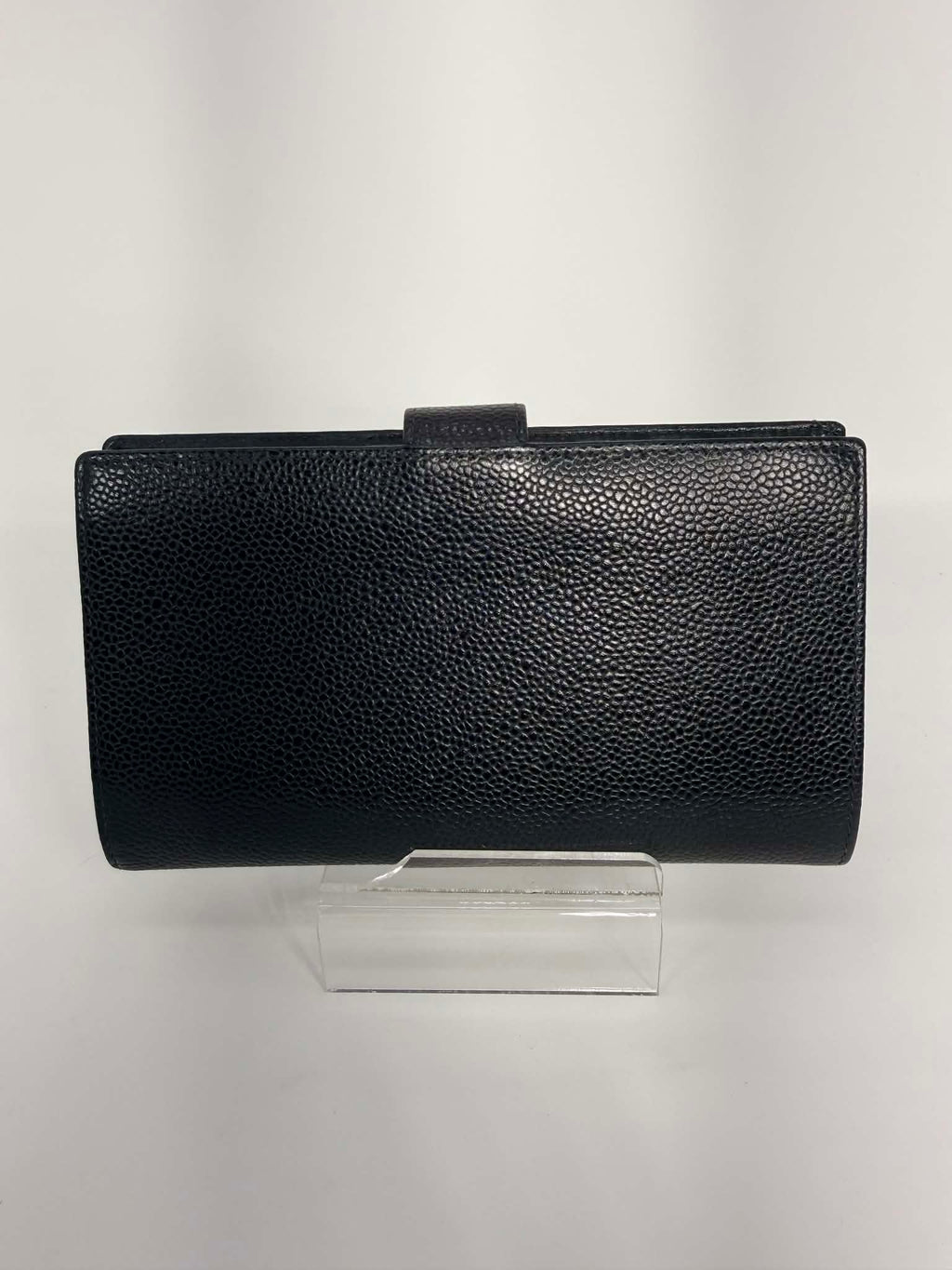 Chanel Caviar Timeless CC French Wallet Black