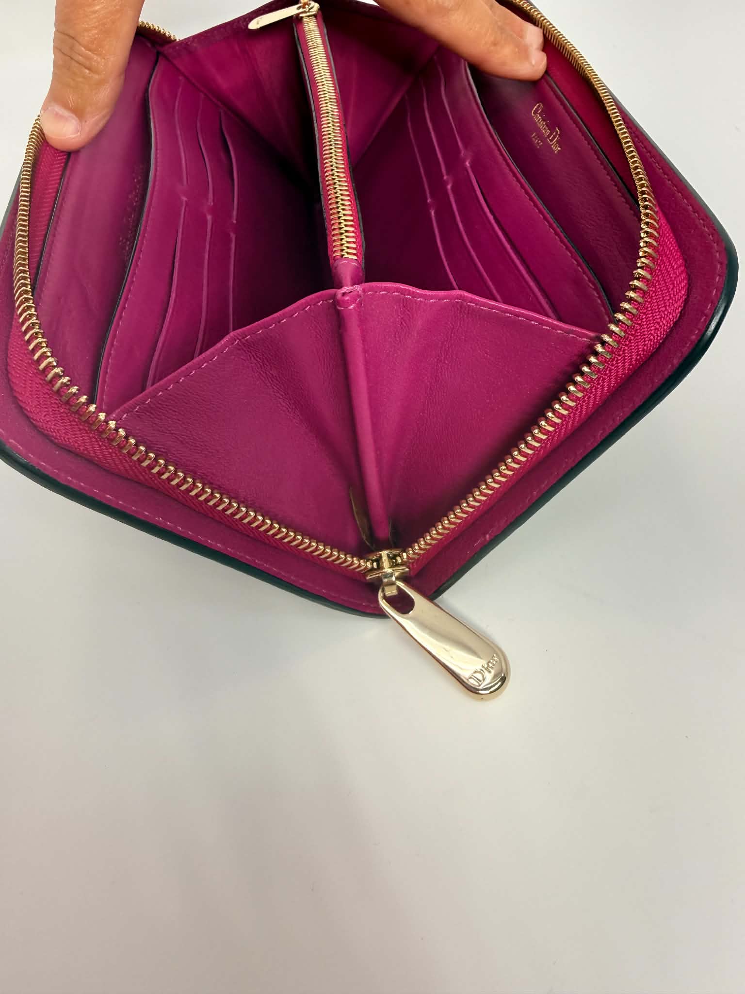 Dior Black and Fuchsia Wallet