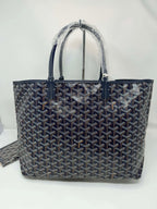Goyard Saint Louis Navy with Pouch PM