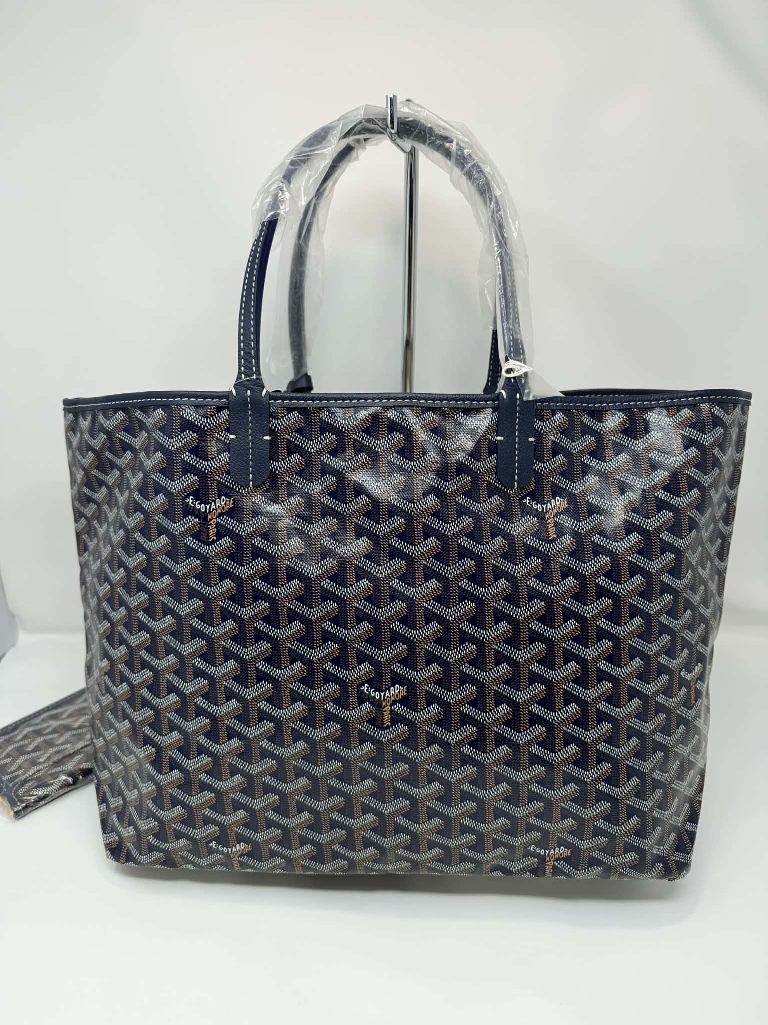 Goyard Saint Louis Navy with Pouch PM
