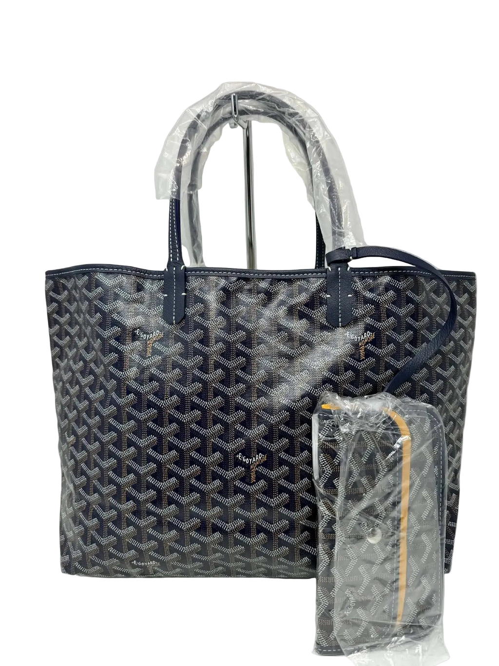 Goyard Saint Louis Navy with Pouch PM