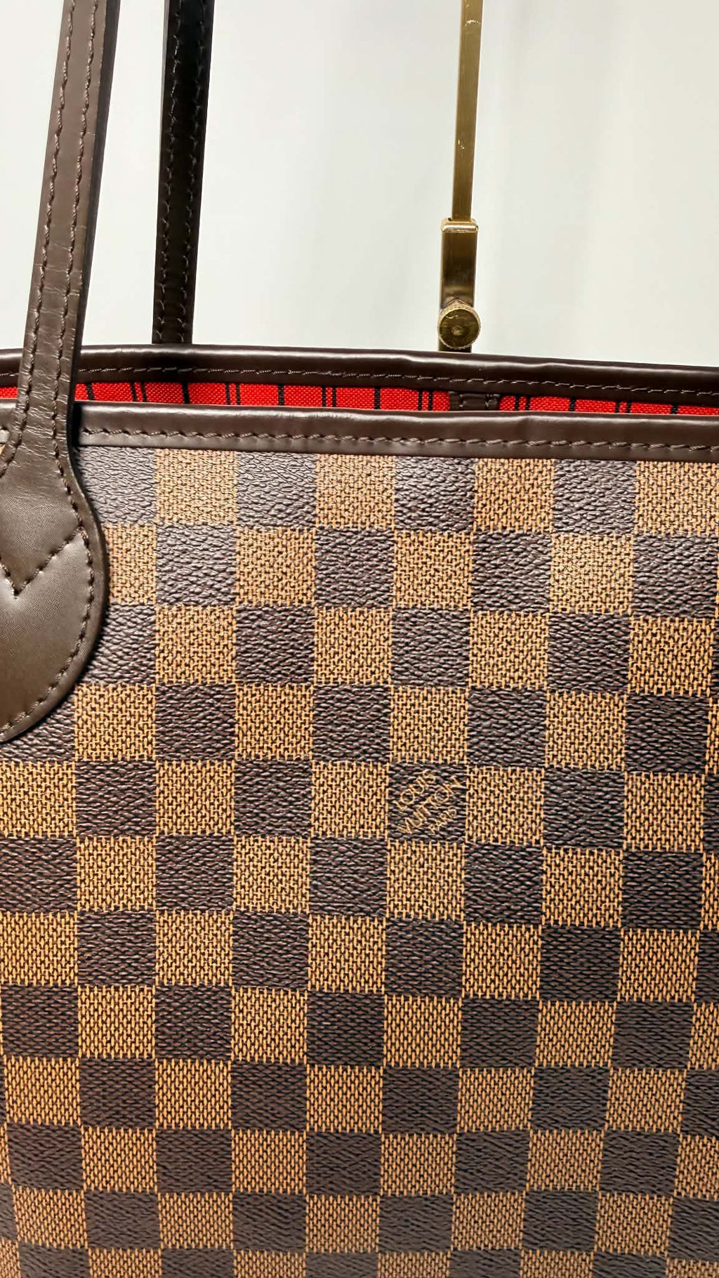 Louis Vuitton Neverful MM Damier Ebene Set with Pouch