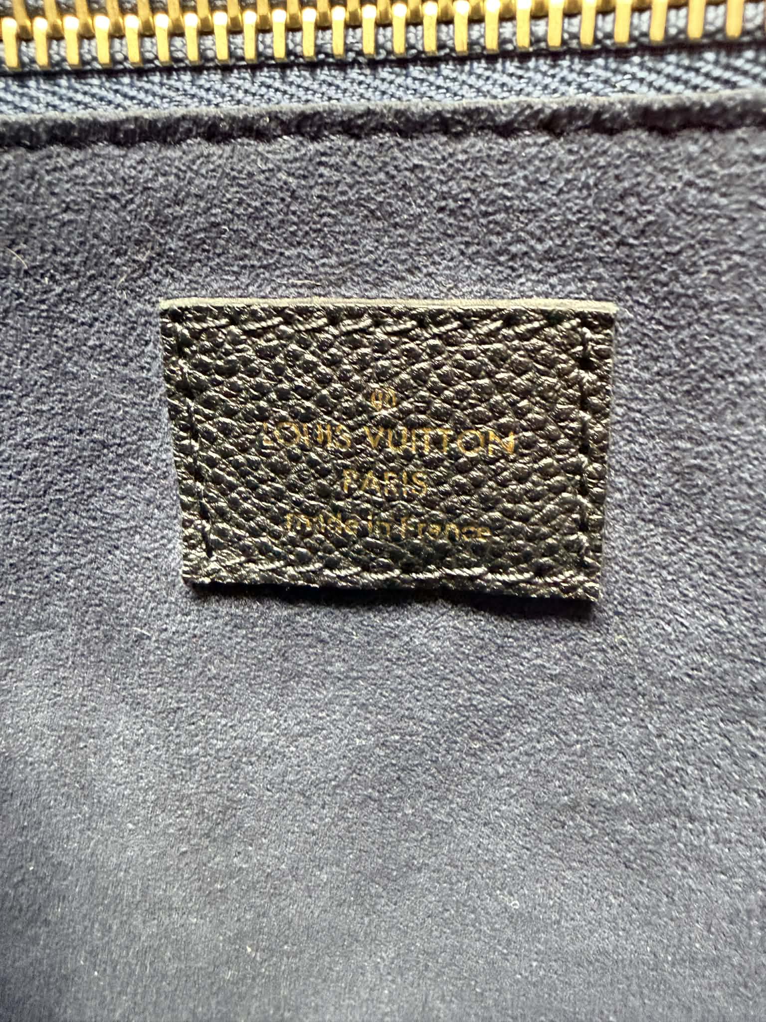 Louis Vuitton Neverfull MM Empreinte Leather Black with Pouch