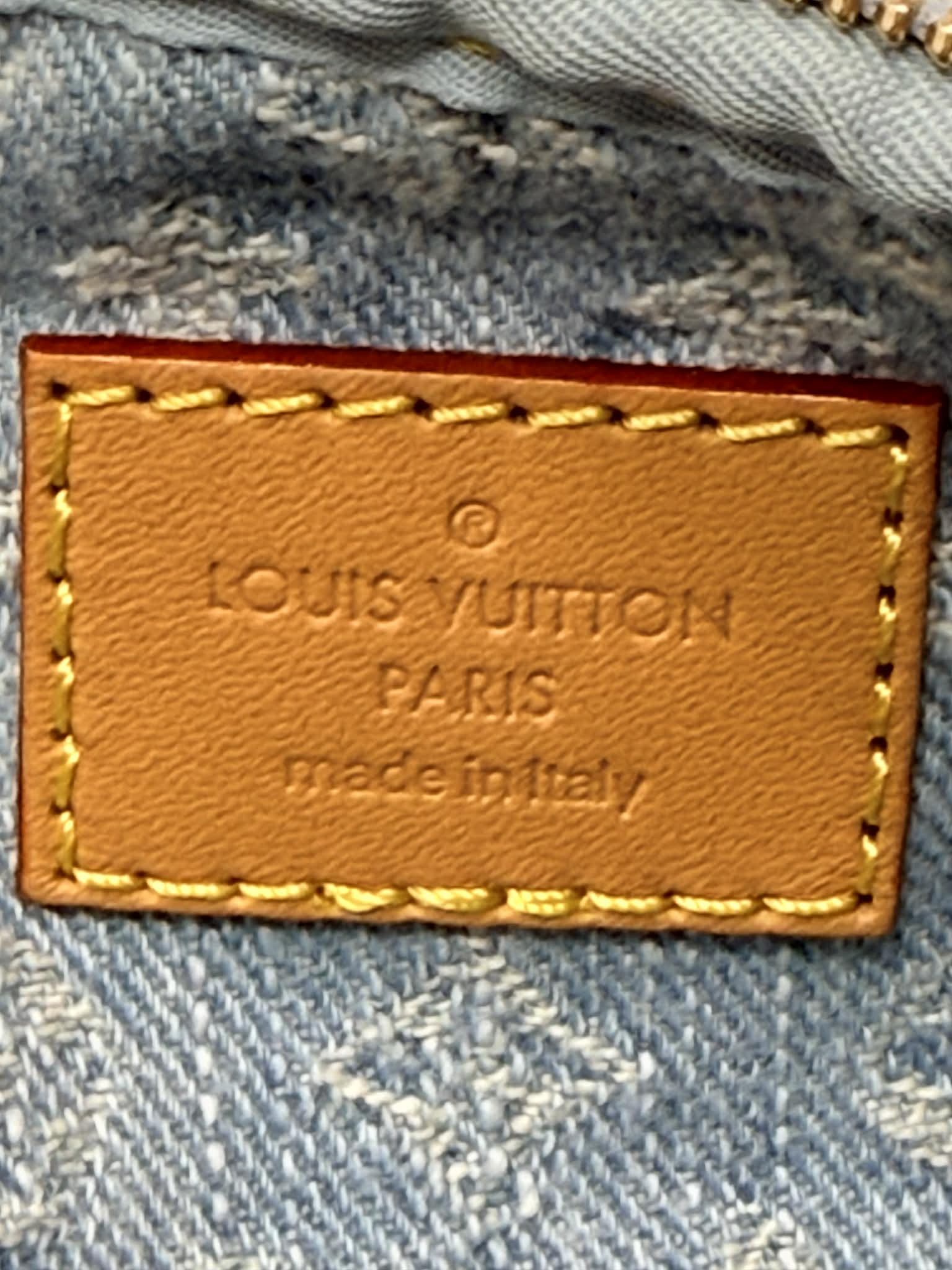 Louis Vuitton Mini Blue Denim Bumbag