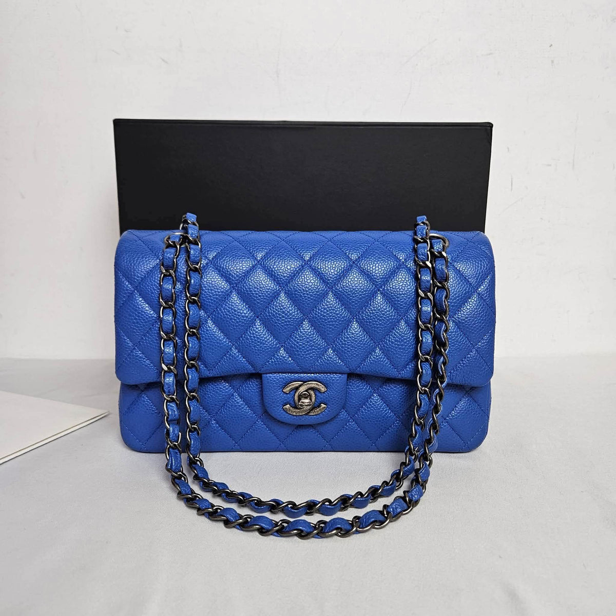 Chanel Classic Medium Double Flap Royal Navy