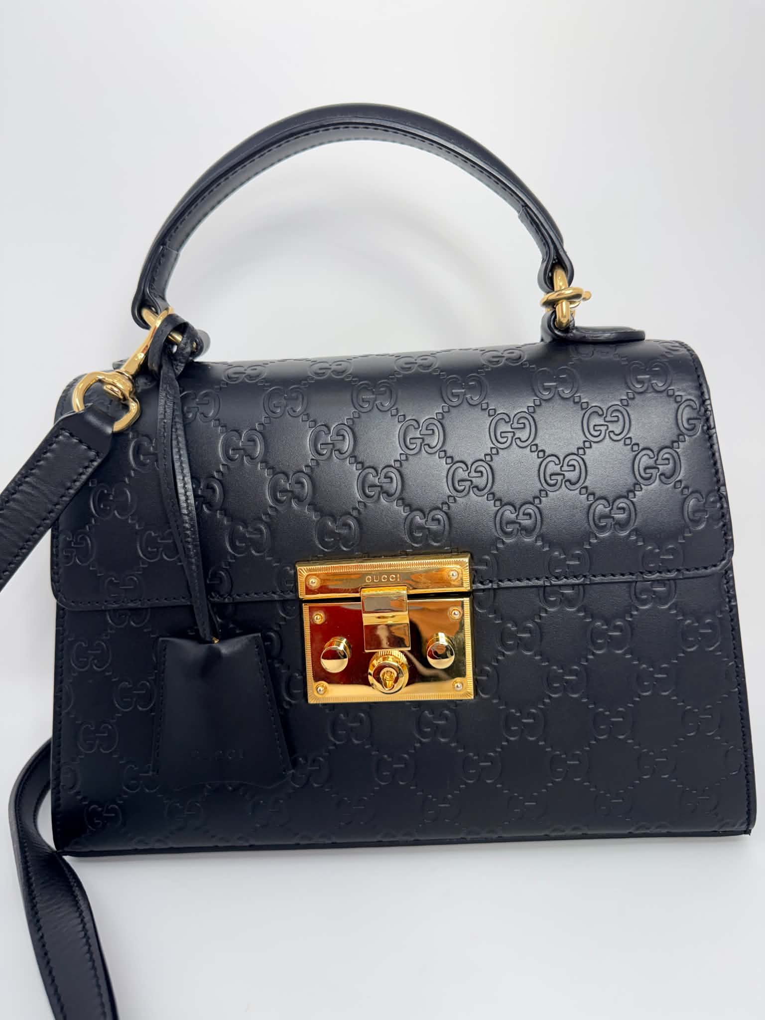 Gucci Padlock Top Handle Embossed
