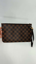 Louis Vuitton Neverful MM Damier Ebene Set with Pouch