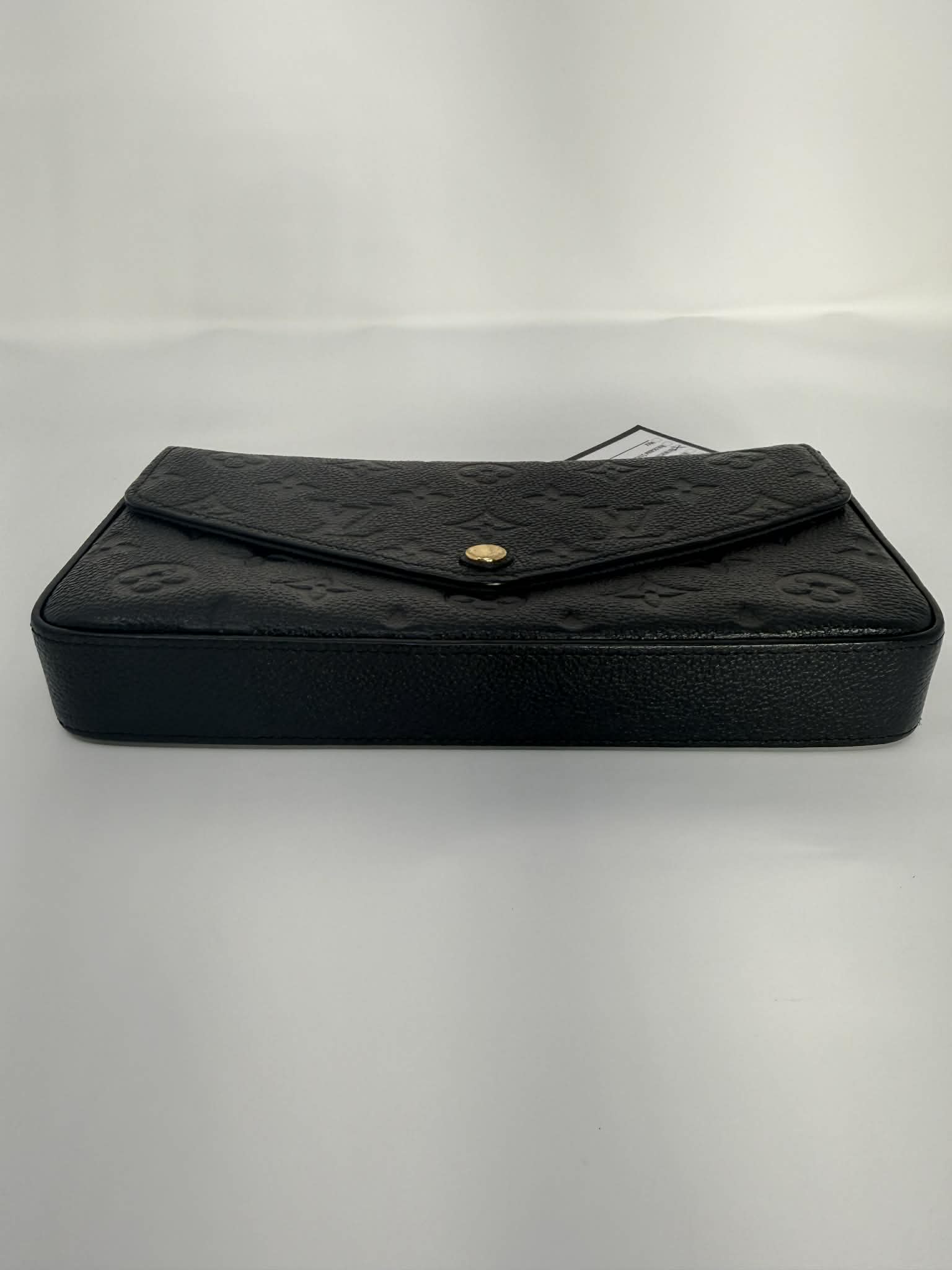 Louis Vuitton Felicie Pochette Black Empreinte Leather with 2 Inserts