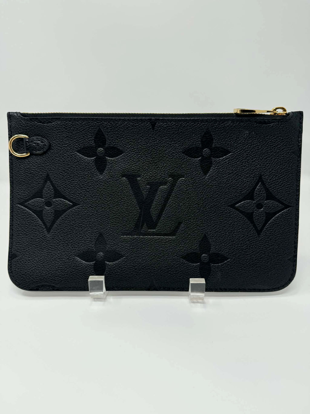 Louis Vuitton Neverfull MM Empreinte Leather Black with Pouch