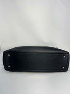 Chanel Aged Calfskin Quilted Be CC Tote Black