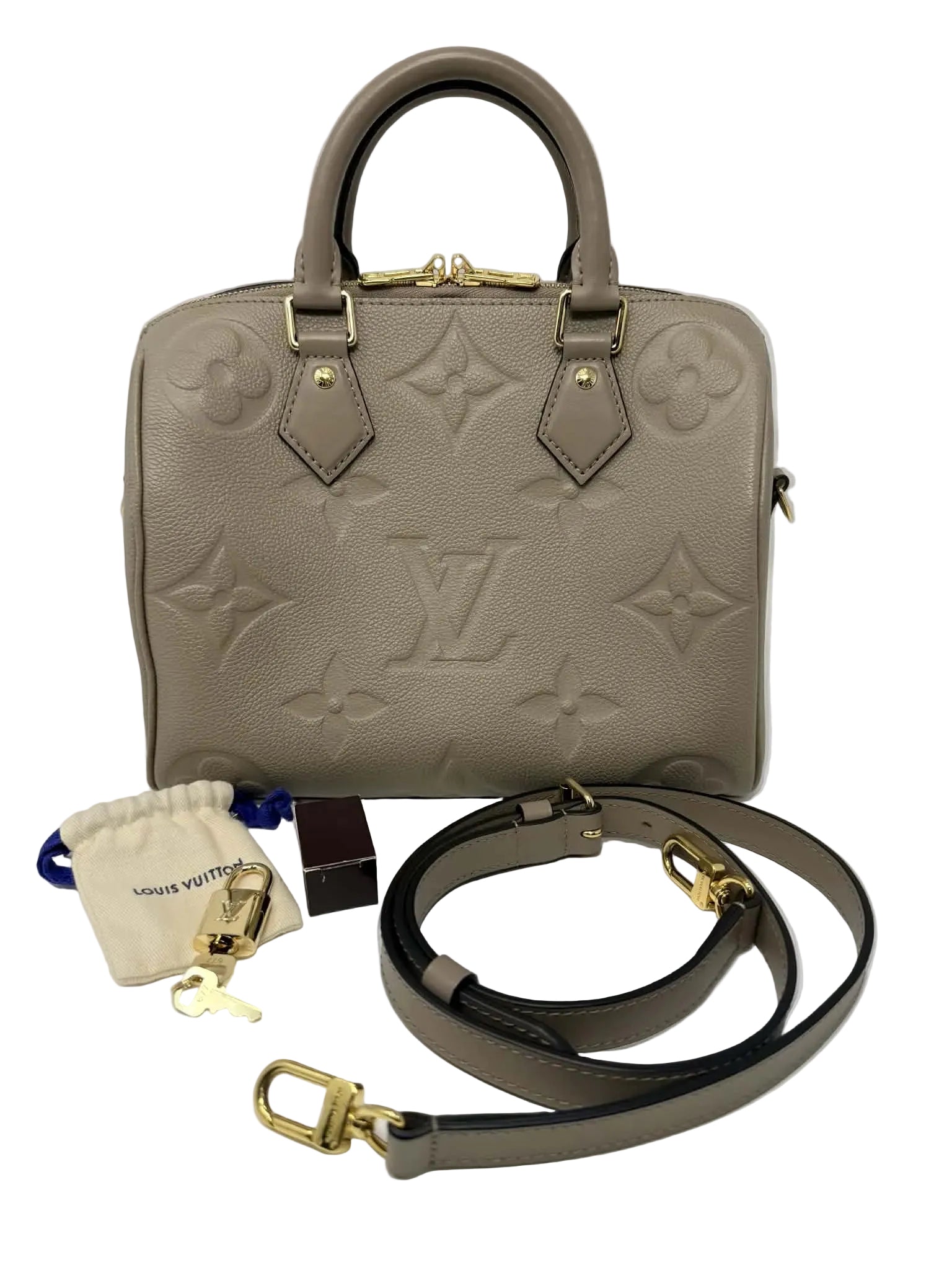 Louis Vuitton Empriente Speedy 25 Bando in Turtledove