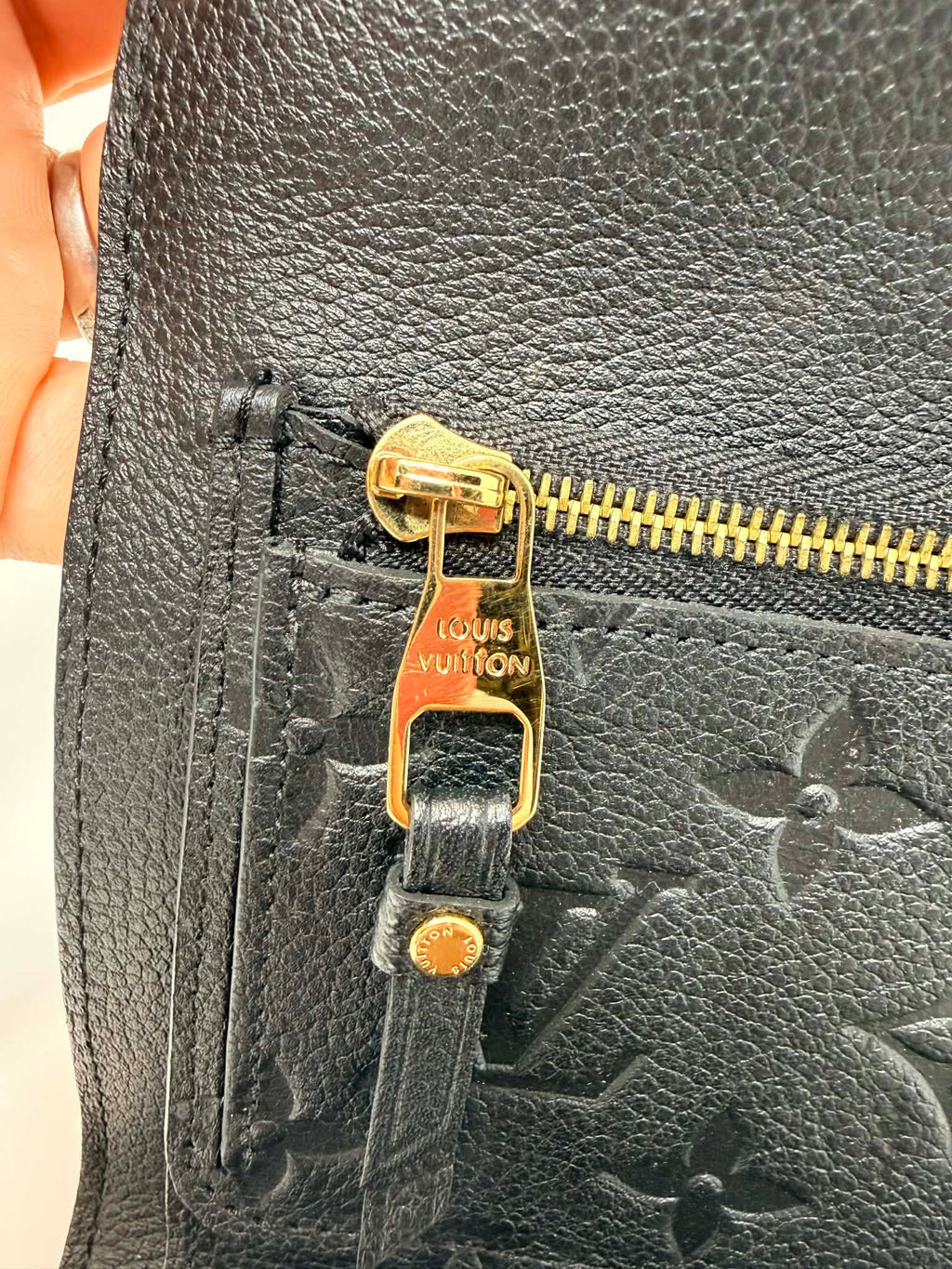 Louis Vuitton Empreinte Compact Curieuse Wallet Black