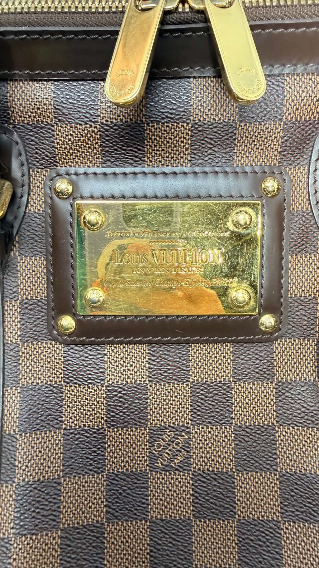 Louis Vuitton Berkeley Damiet Ebene Handbag