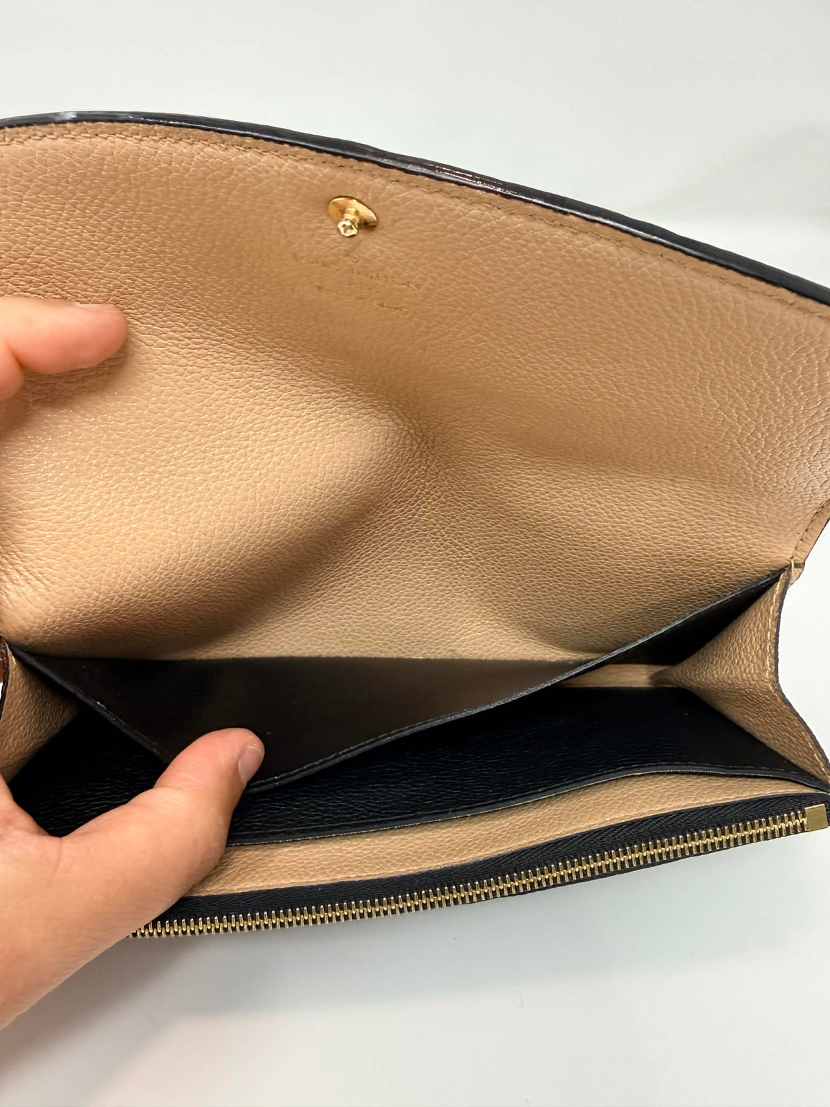 Louis Vuitton Empreinte Emilie Wallet Black Dune