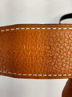 Hermes Reversible Belt Black/Brown Gold Size 80 Tan