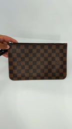 Louis Vuitton Neverful MM Damier Ebene Set with Pouch