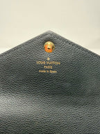 Louis Vuitton Monogram/Black Portefeuille Double V Long Bifold Wallet
