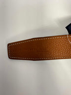 Hermes Reversible Belt Black/Brown Gold Size 80 Tan