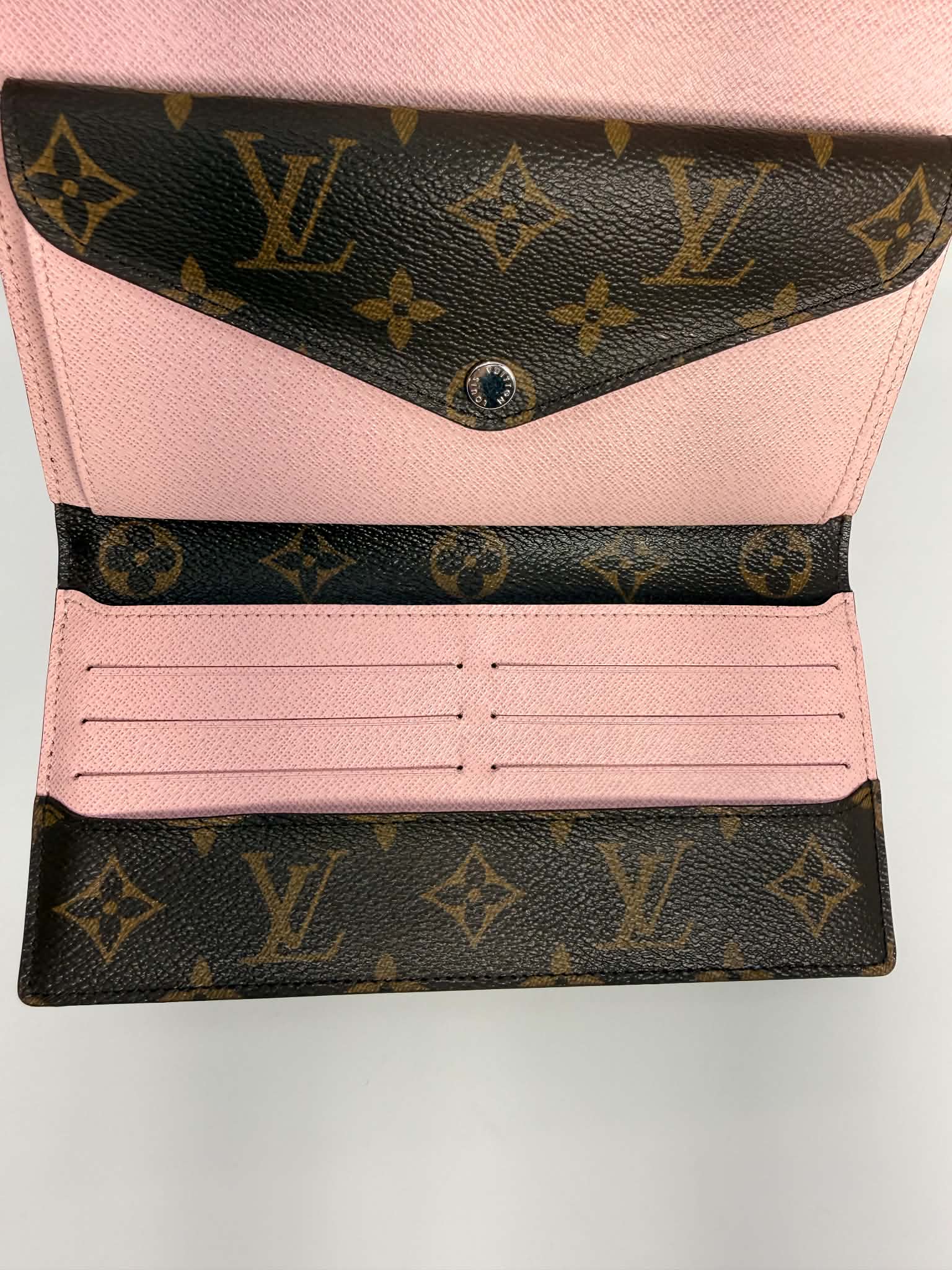 Louis Vuitton Marie-Lou Long Wallet Pink and Monogram