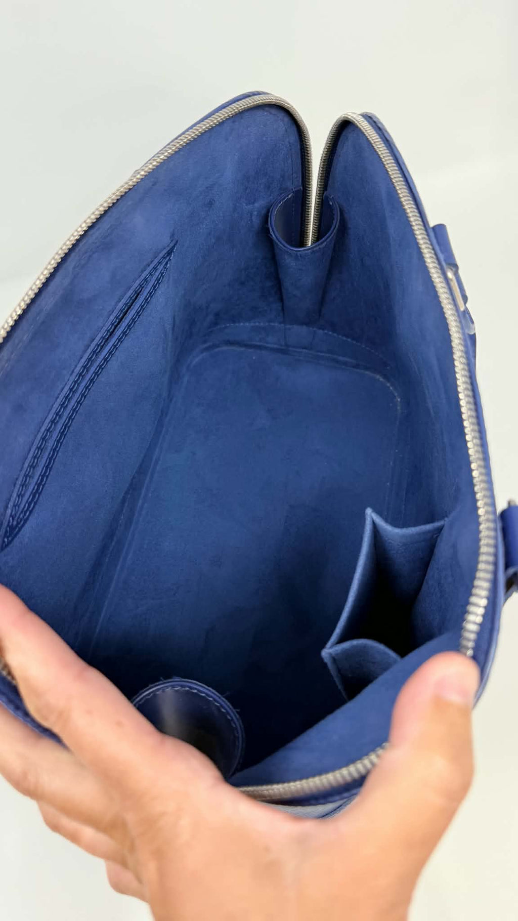 Louis Vuitton Alma PM Blue Epi