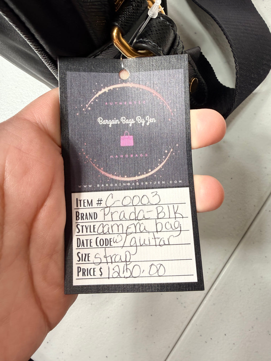 Prada Signature Cross Body Camera Bag