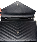 YSL Matelasse Chevron WOC Black