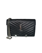 YSL Matelasse Chevron WOC Black