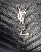 YSL Matelasse Chevron WOC Black