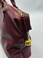 Chanel Vintage CC Pocket Tote Caviar Bordeaux