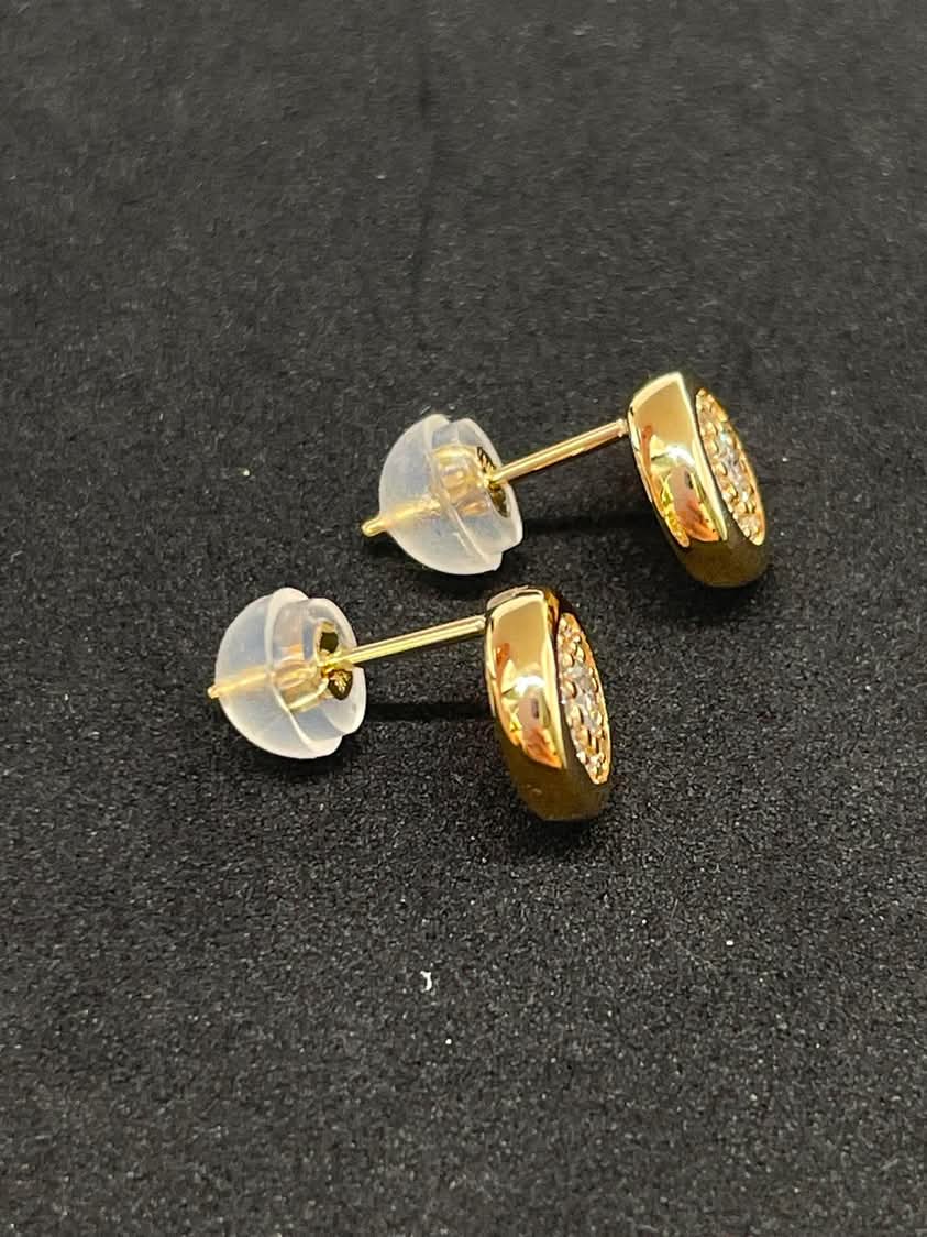 Diamond Earrings 18K Yellow Gold