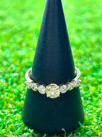 Diamond and 18K Yellow Gold Ring