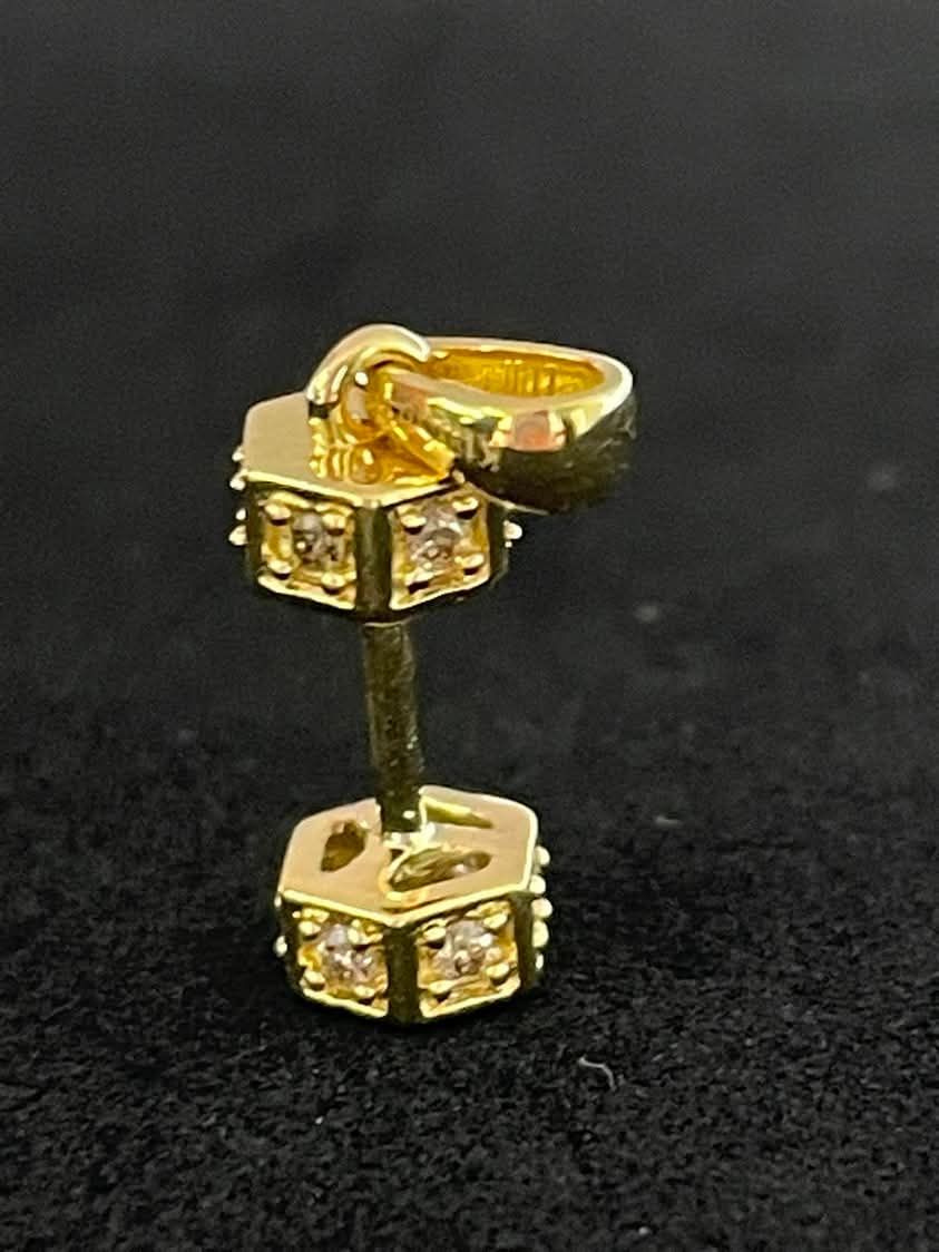 Dumbbell Pendant Yellow Gold 18k