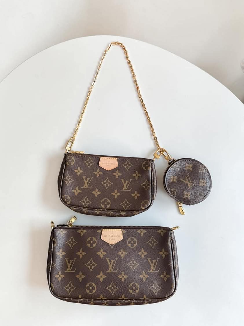 Louis Vuitton Multi-Pochette Accessories Monogram Green Strap