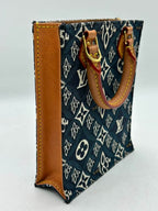 Louis Vuitton Jacquard Since 1854 Petit Sac Plat Blue