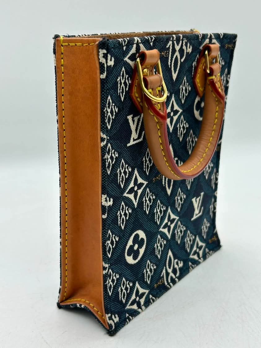 Louis Vuitton Jacquard Since 1854 Petit Sac Plat Blue