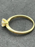 Solitaire Diamond Ring 18k Yellow Gold