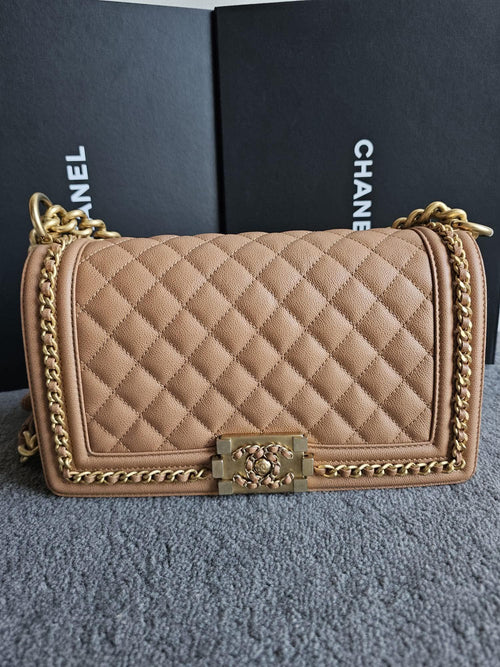 Chanel Leboy Chain Around GHW Carmel Medium