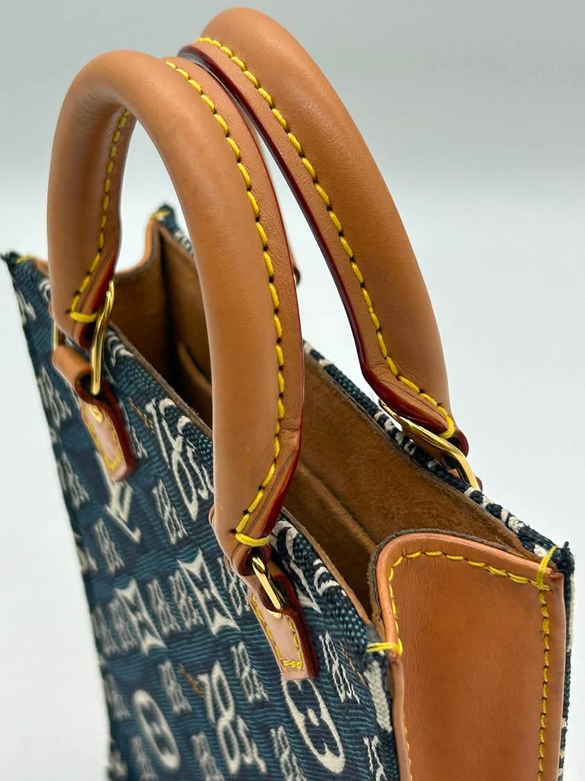 Louis Vuitton Jacquard Since 1854 Petit Sac Plat Blue