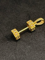 Dumbbell Pendant Yellow Gold 18k